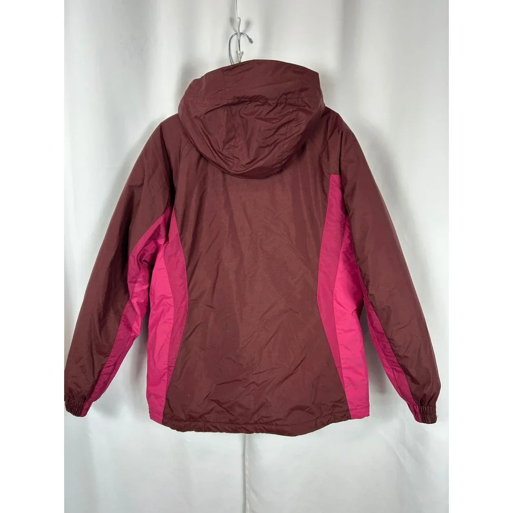 Columbia Omni-Shield Hooded Jacket Burgundy‎ Pink Gorpcore Wind Resistant Large - Picture 2 of 10
